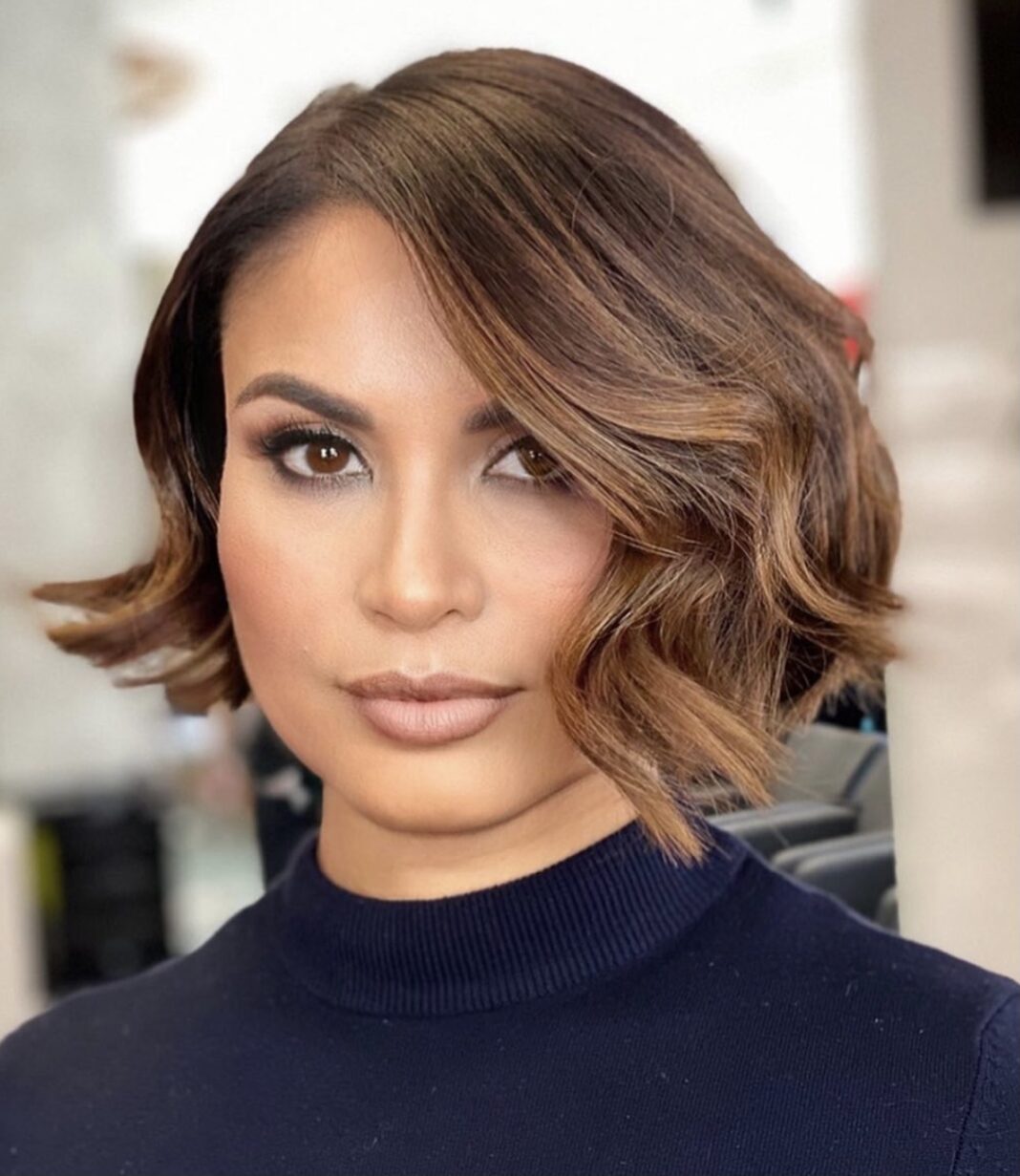 18 Trends kurze und braune Frisuren, die der Saison Farbe verleihen