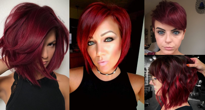 25 exotische dunkelrote Haarfarben, um Ihren Haarvorhang oben zu halten