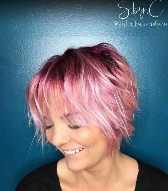 25 beste pastellfarbene Kurzhaarfrisuren