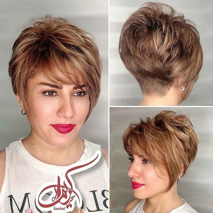 18 Trends kurze und braune Frisuren, die der Saison Farbe verleihen