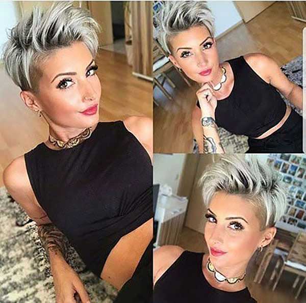 Kurze Frisuren, die Fast Mut Darstelle