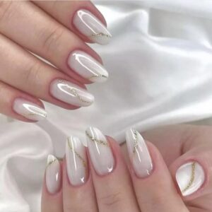 Tortoise Swirls Nageldesign