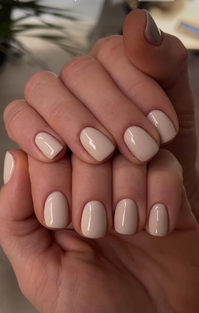 Sheer Milky Nails