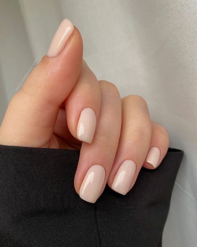 Sheer Milky Nails