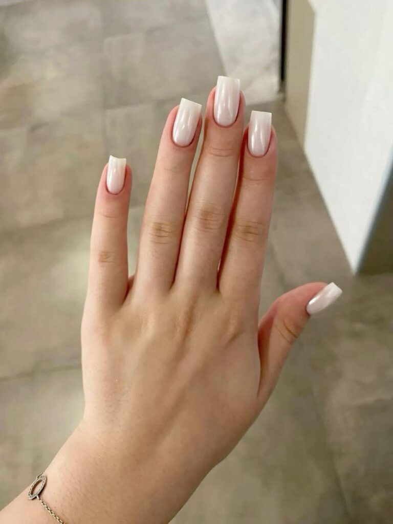 Pearly White Nails