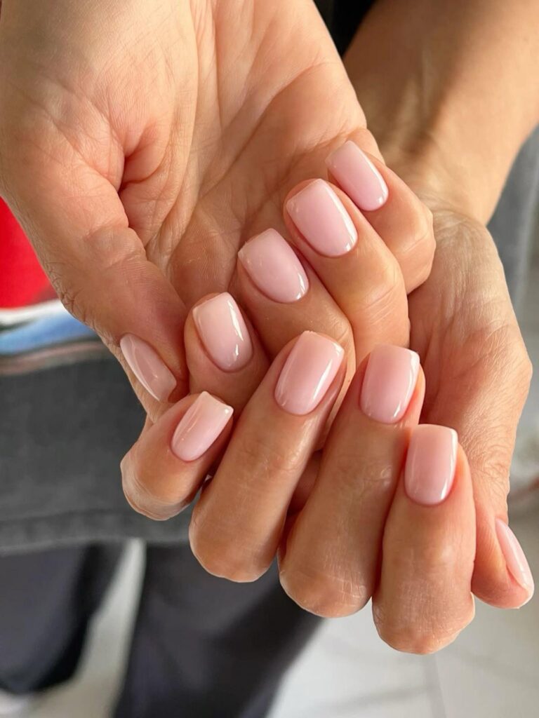 Soft Pink Blush Nails